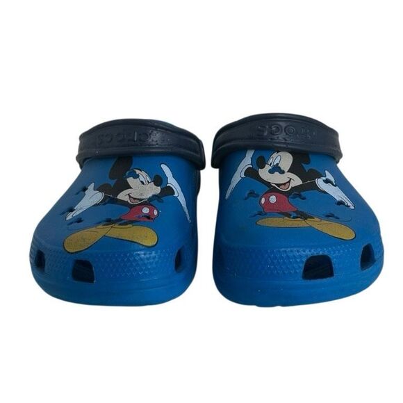 Crocs x Disney Mickey Mouse Classic Clogs Unisex Women’s Sz 9/Men’s Sz 7 Blue - Picture 4 of 14